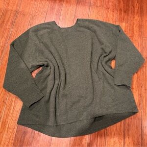 Old navy wool blend oversized sweater xxl olive green